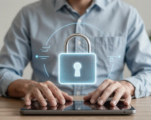 Secure digital privacy concept