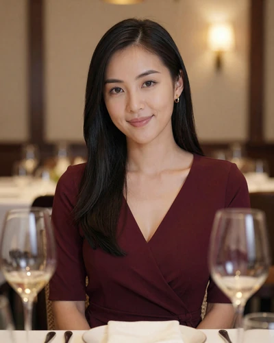 Lily, 27, from Bexley in a fine dining setting