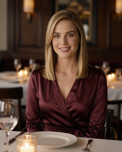Chelsea, 26, from Highland Park, at a high-end steakhouse